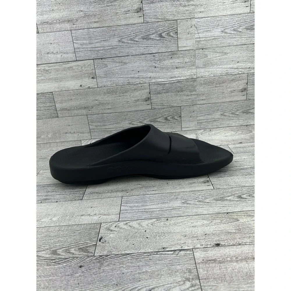 Oofos OOahh Sport Recovery Slides Black Mens 12 Womens 14 EU 45 Sandals Comfort